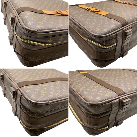 301754O Louis Vuitton Travel Bag Suitcase Satellite 70 Brown Monogram - Picture 9 of 16